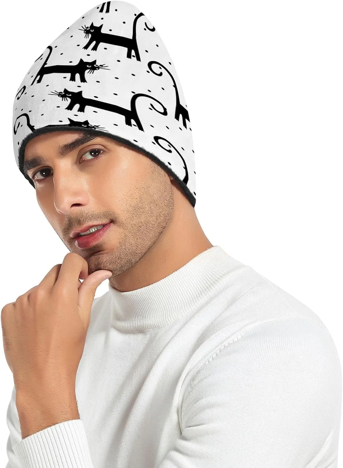 Beanie Hats Winter Knit Hat Mens Camping Hiking Beanies Gift Skater Beanie for Women Men