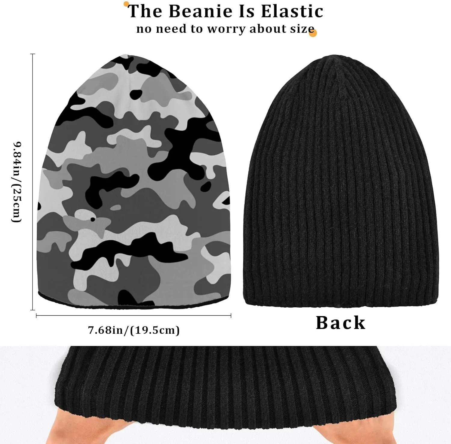 Beanie Hats Winter Knit Hat Mens Camping Hiking Beanies Gift Skater Beanie for Women Men