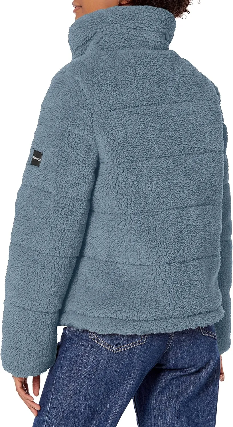 Calvin Klein Women's Faux Sherpa Coat