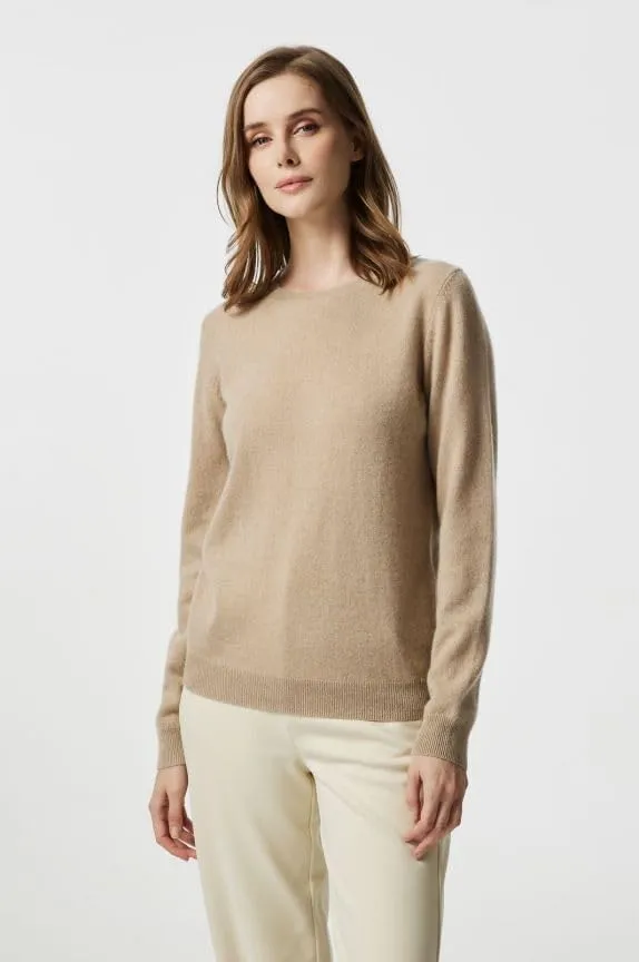 EURKEA Women's Crewneck 100% Cashmere Sweater, Cozy Pullover Winter Top for Women, Gift Ready