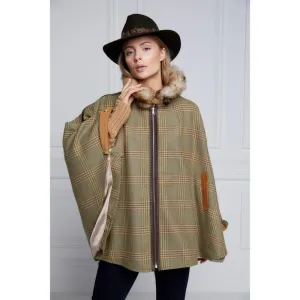 Holland Cooper Chiltern Ladies Tweed Cape - Leveret