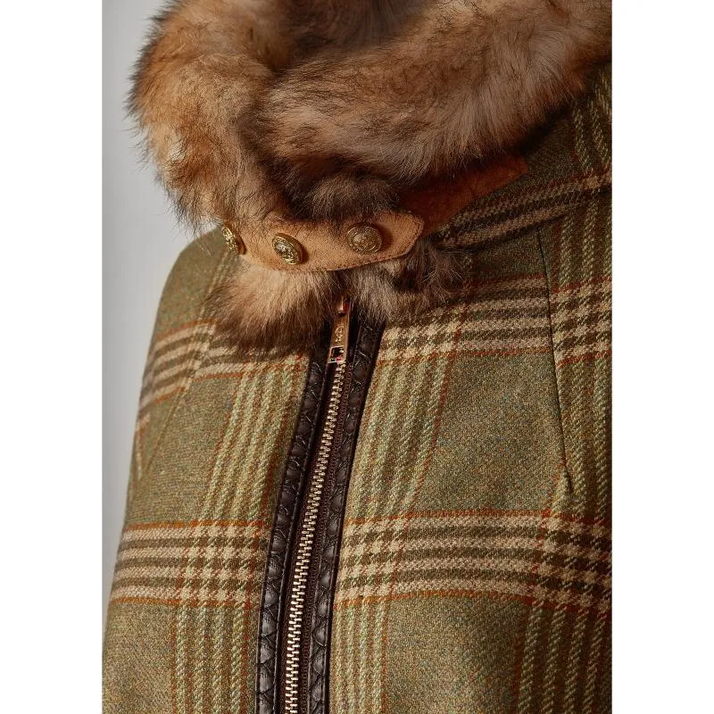 Holland Cooper Chiltern Ladies Tweed Cape - Leveret