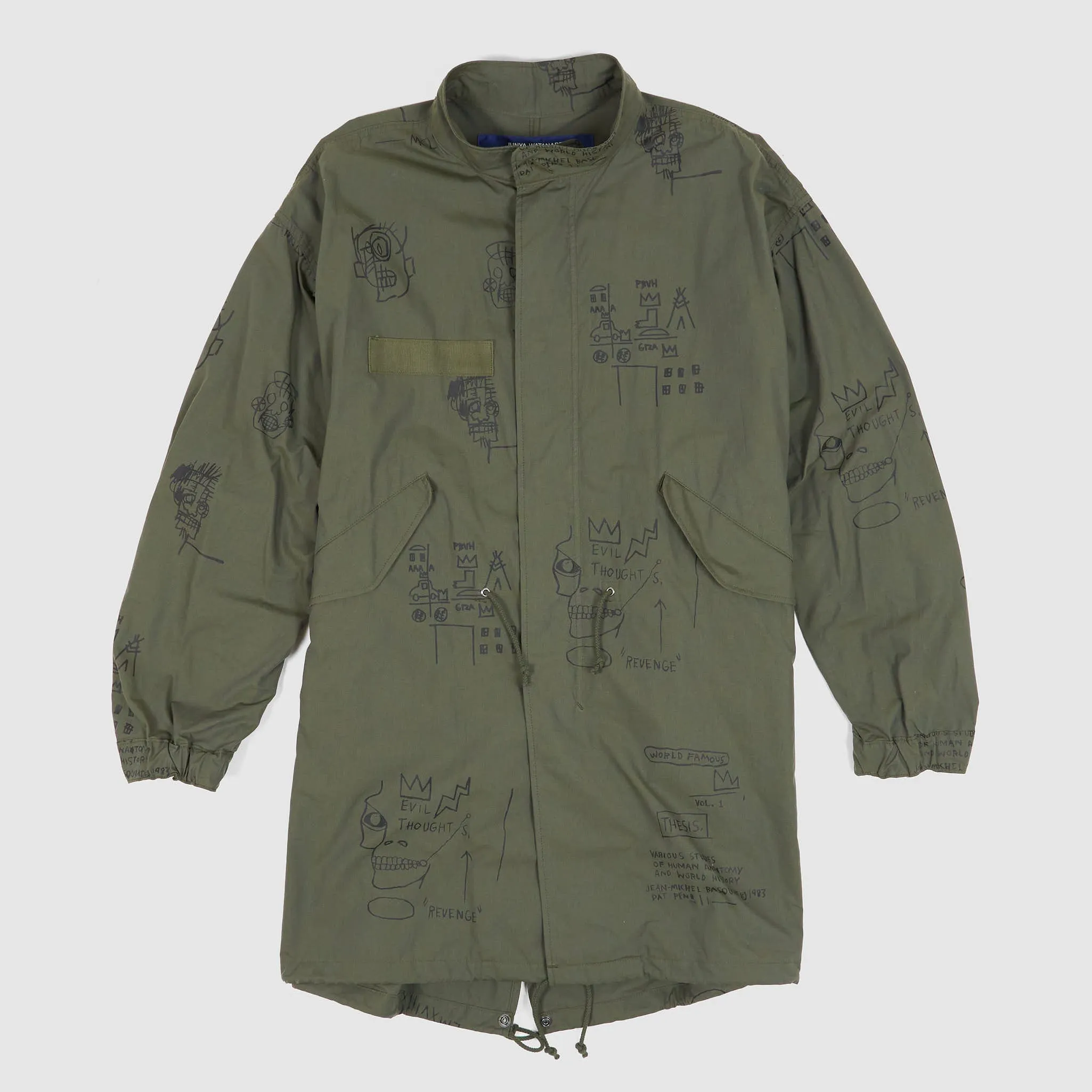 Junya Watanabe MAN x Jean-Michel Basquiat Fishtail Parka UNISEX