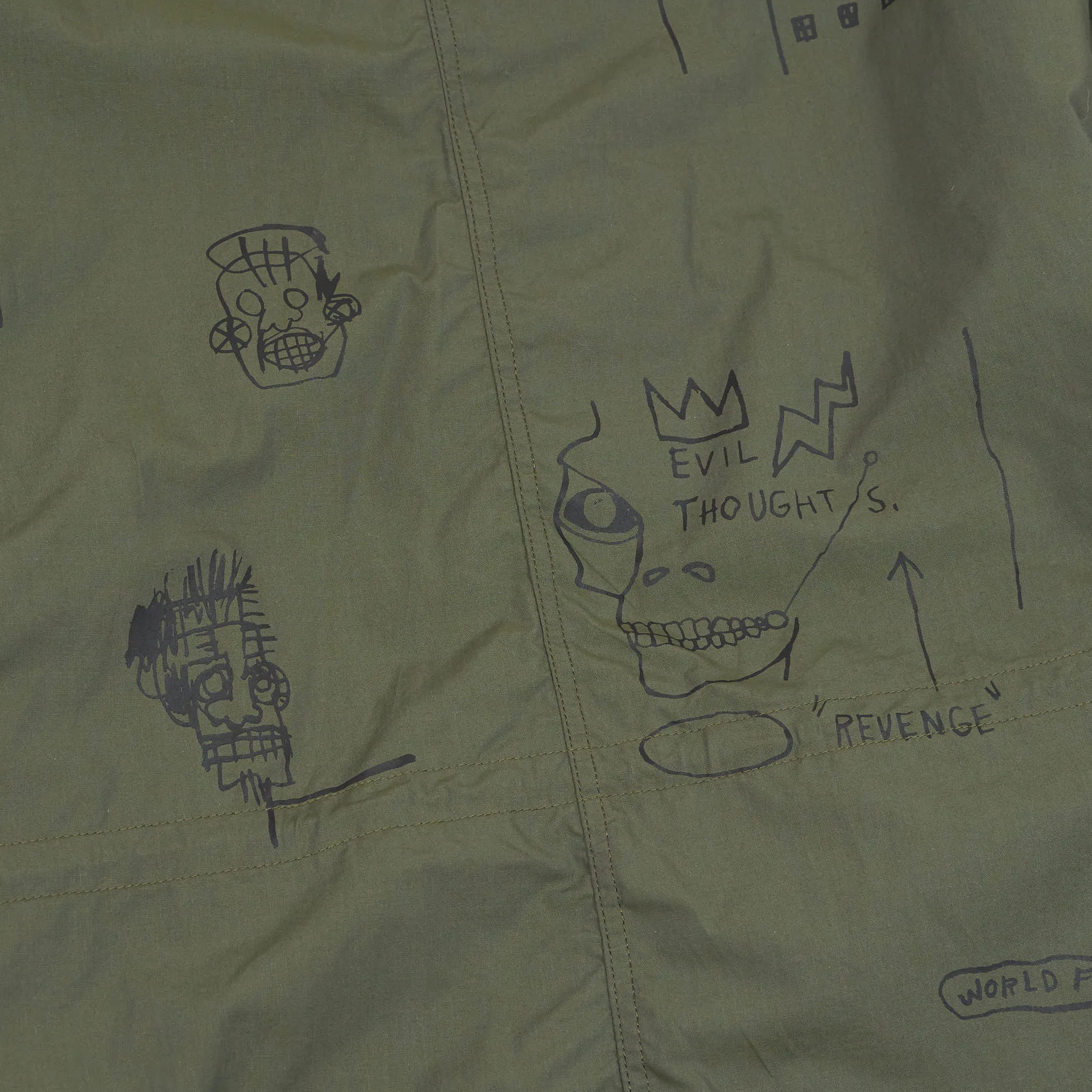 Junya Watanabe MAN x Jean-Michel Basquiat Fishtail Parka UNISEX