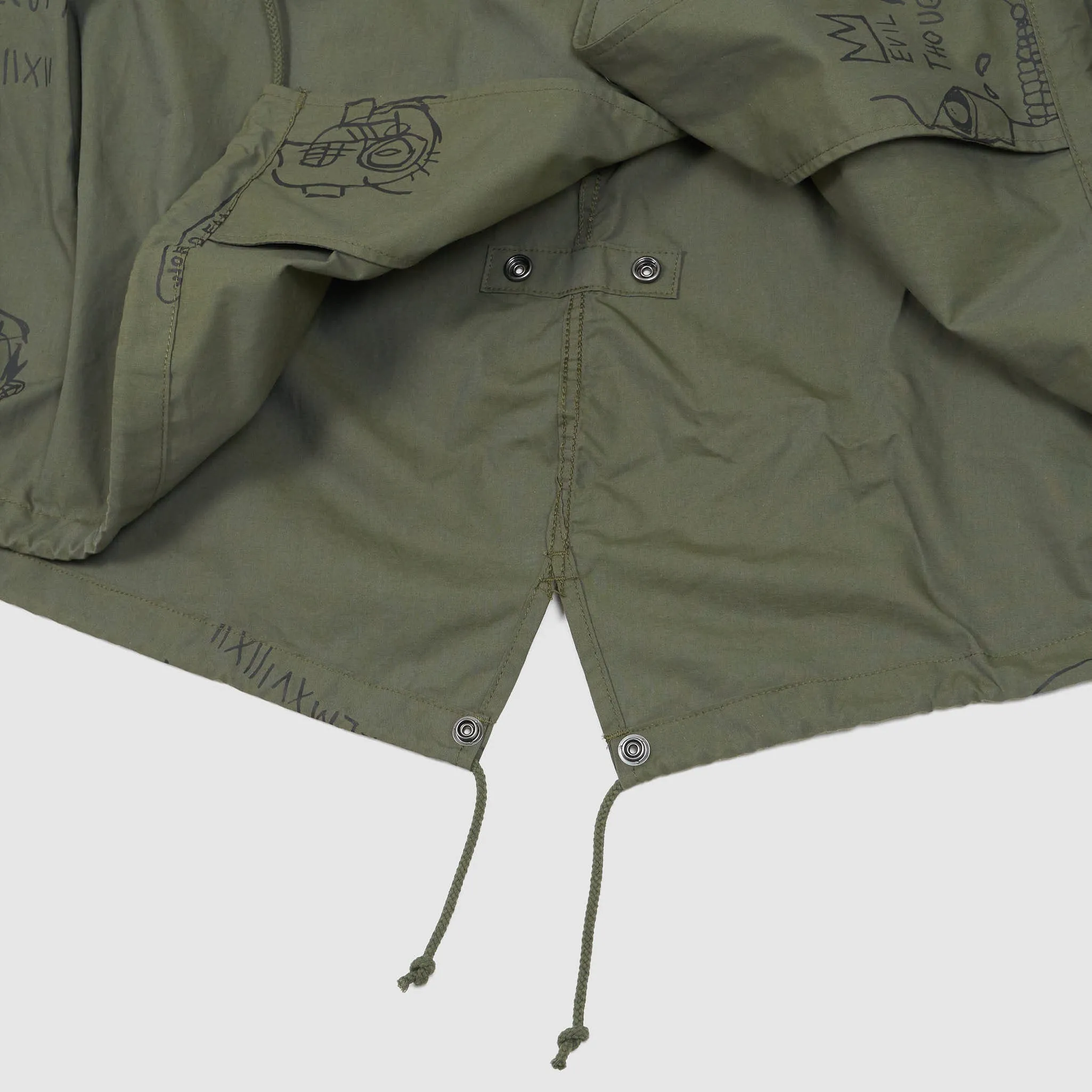 Junya Watanabe MAN x Jean-Michel Basquiat Fishtail Parka UNISEX