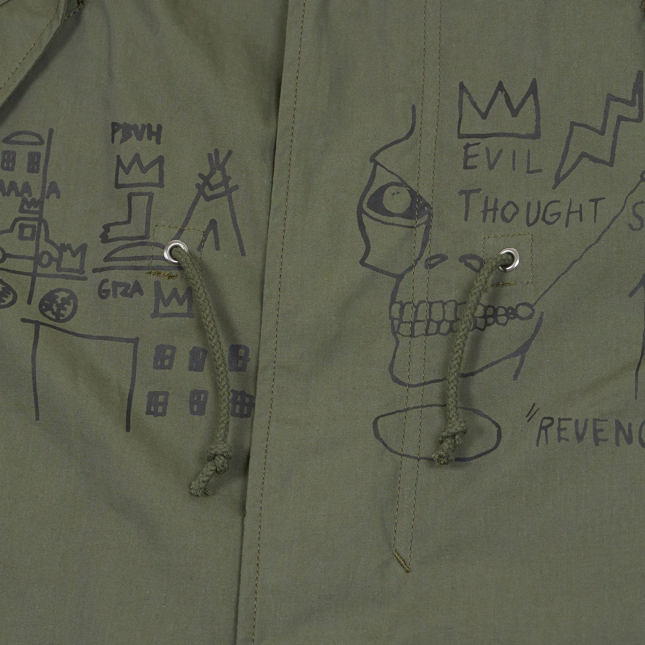 Junya Watanabe MAN x Jean-Michel Basquiat Fishtail Parka UNISEX