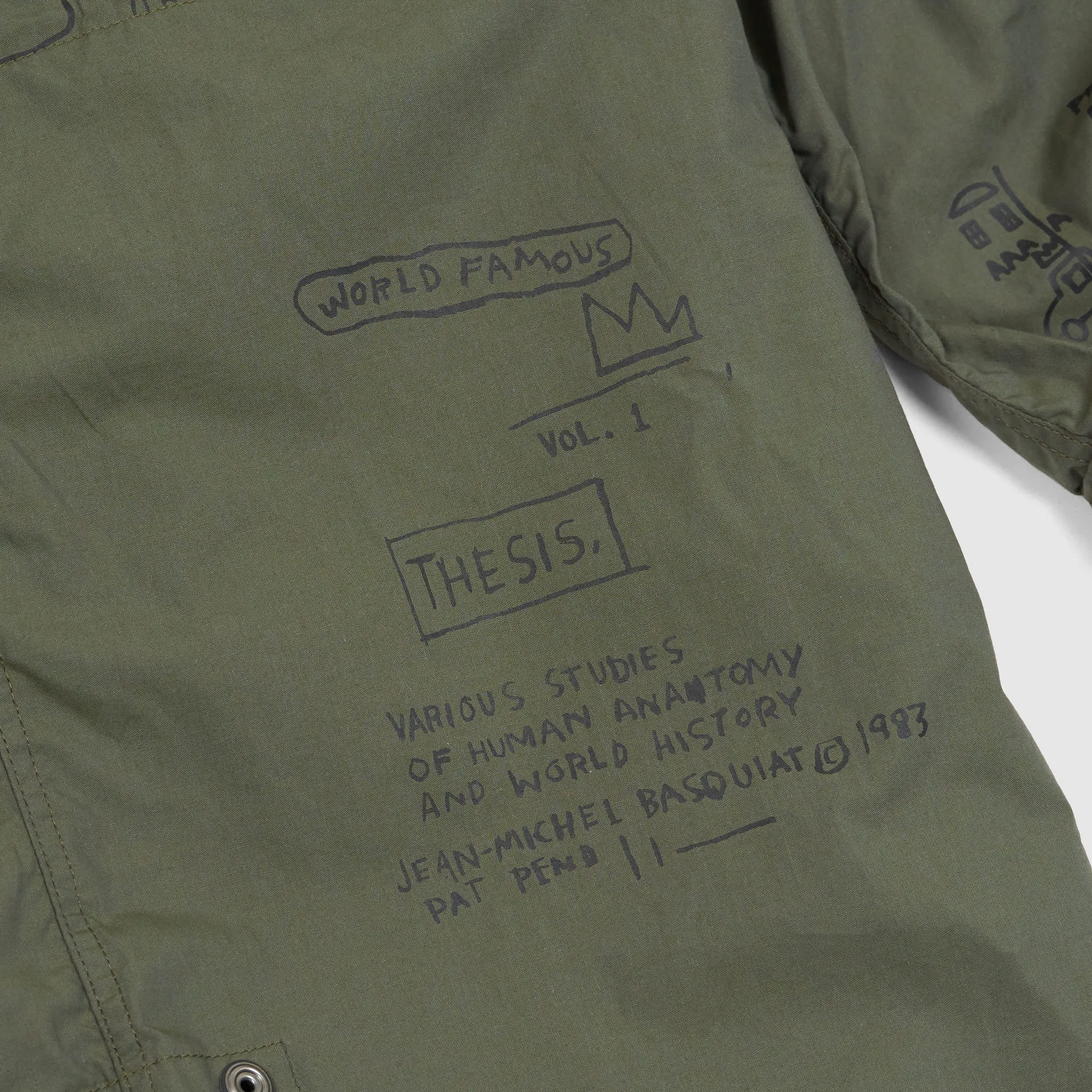 Junya Watanabe MAN x Jean-Michel Basquiat Fishtail Parka UNISEX