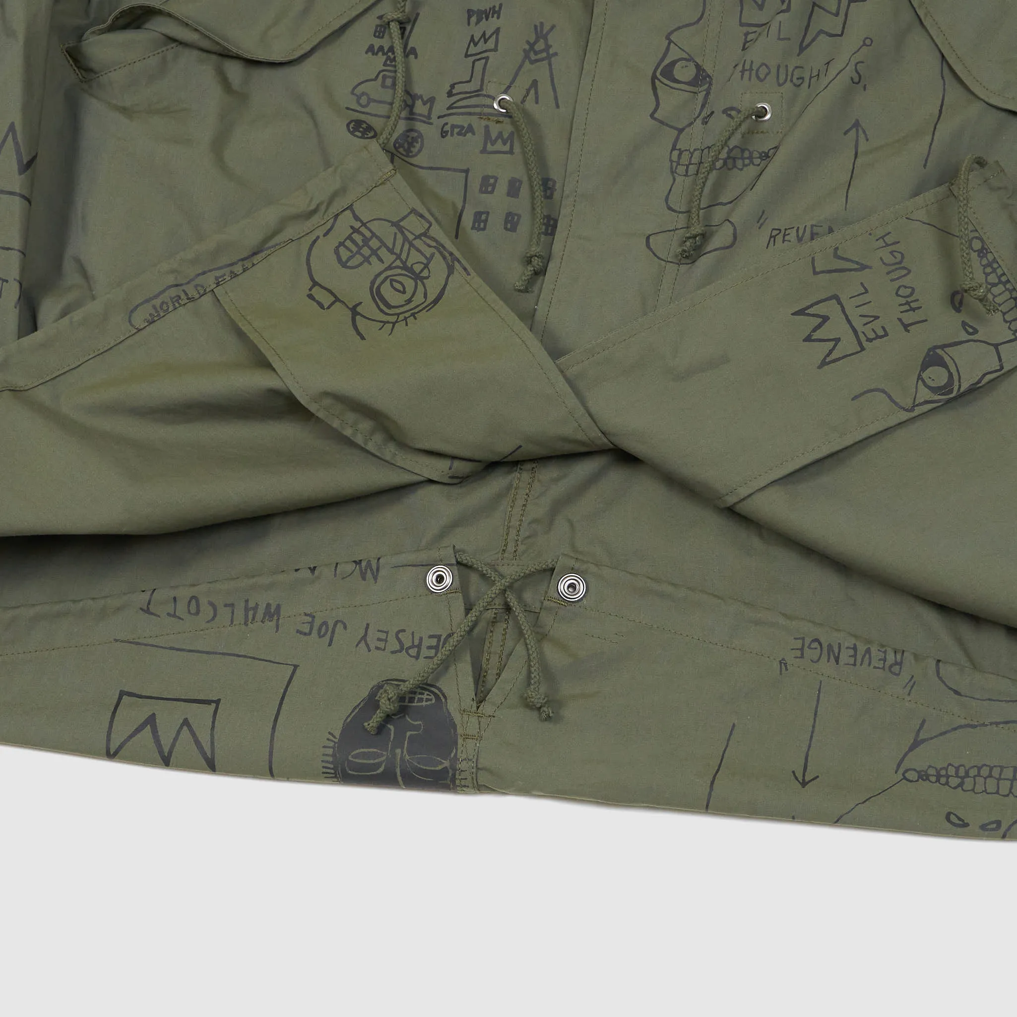 Junya Watanabe MAN x Jean-Michel Basquiat Fishtail Parka UNISEX