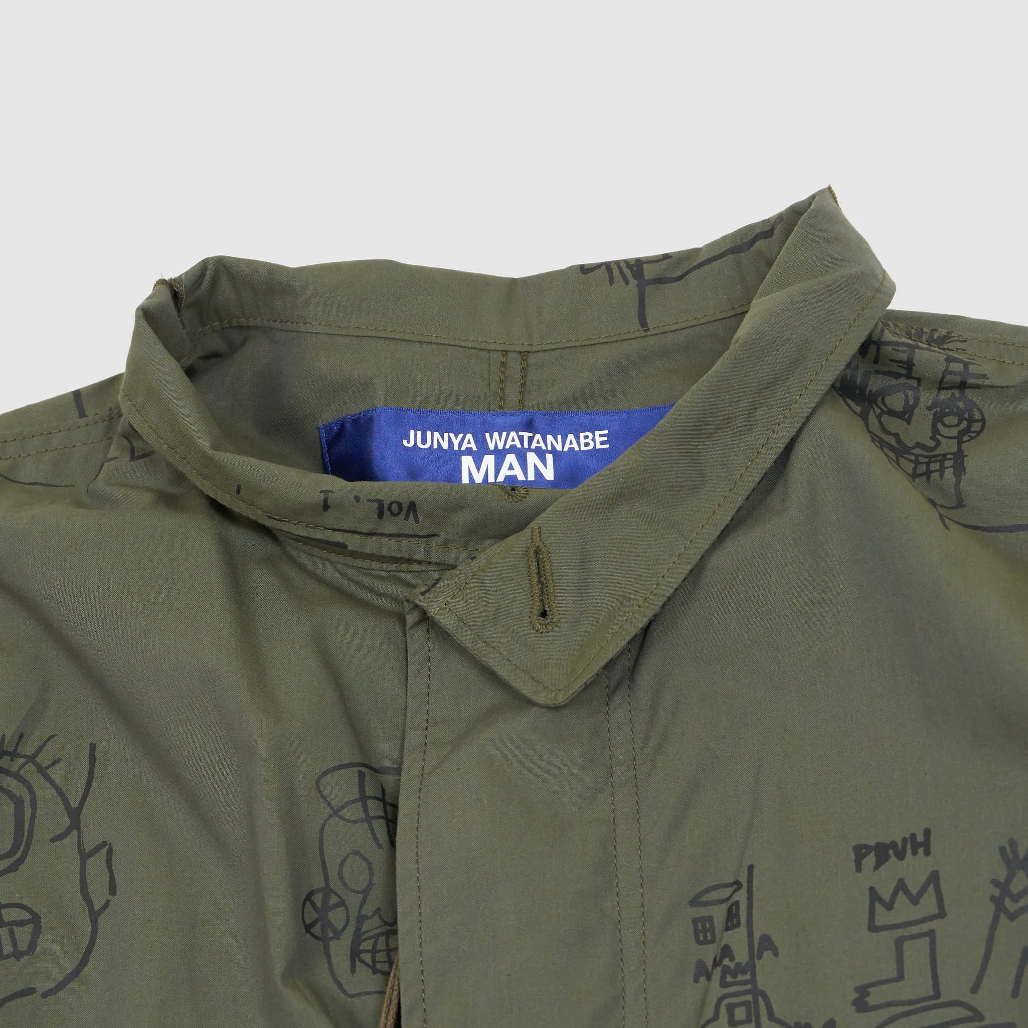 Junya Watanabe MAN x Jean-Michel Basquiat Fishtail Parka UNISEX
