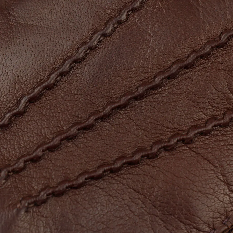 Lambskin Gloves With Cashmere Lining - Brown