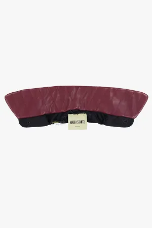 Leather Collar - Wine