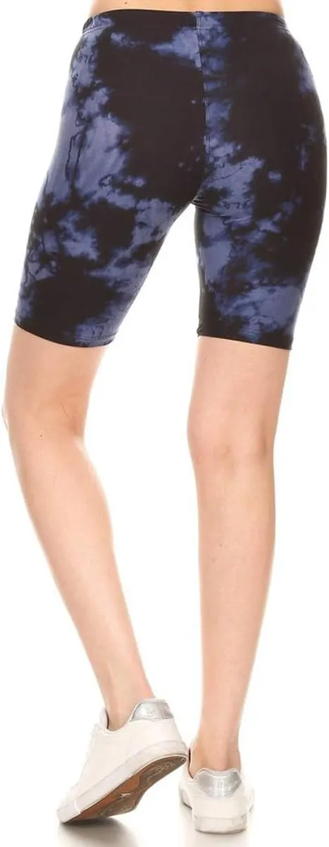 Leggings Depot Women's Fashion Biker Shorts Popular Prints BAT1