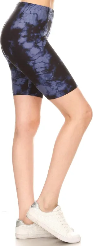 Leggings Depot Women's Fashion Biker Shorts Popular Prints BAT1