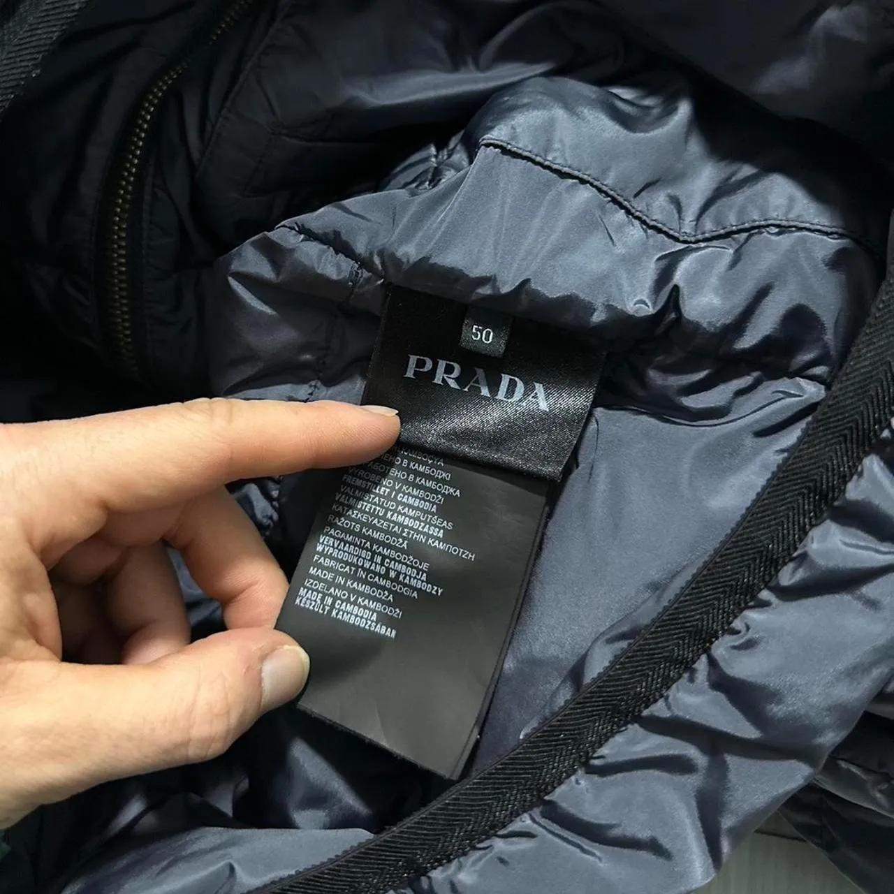 Prada Arm Patch Down Jacket