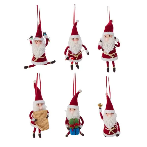 Santa Wool Deco - Assorted