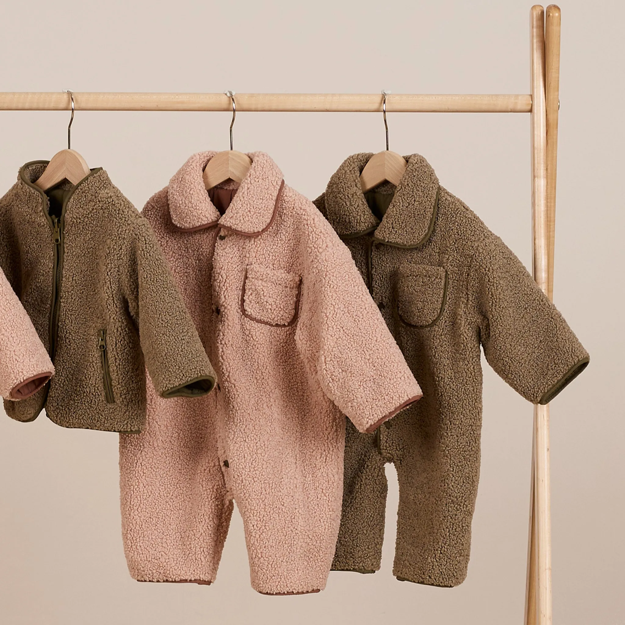 Shearling Jumpsuit - Olive