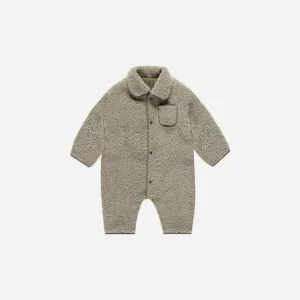 Shearling Jumpsuit - Olive