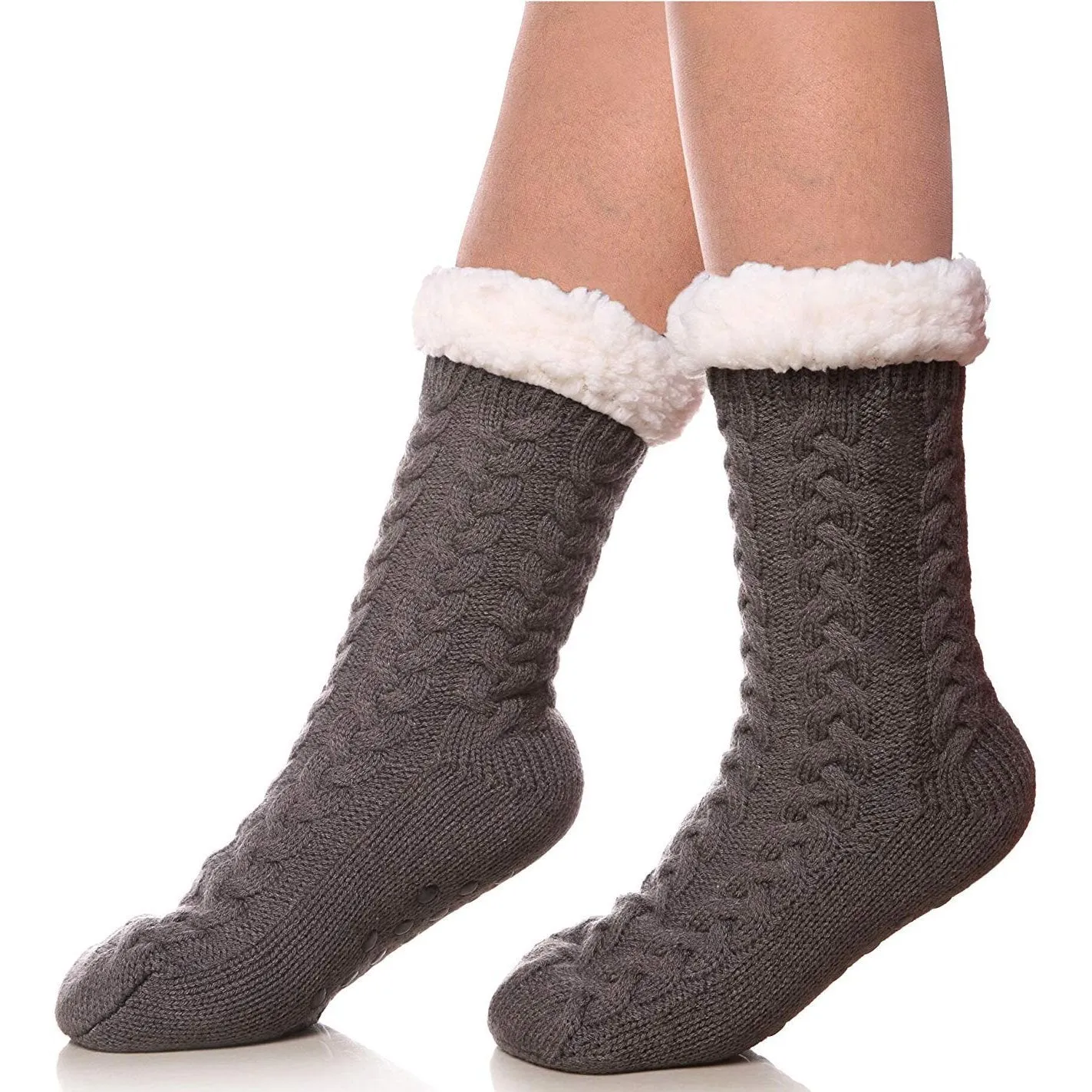 Sherpa Lined Slipper Socks