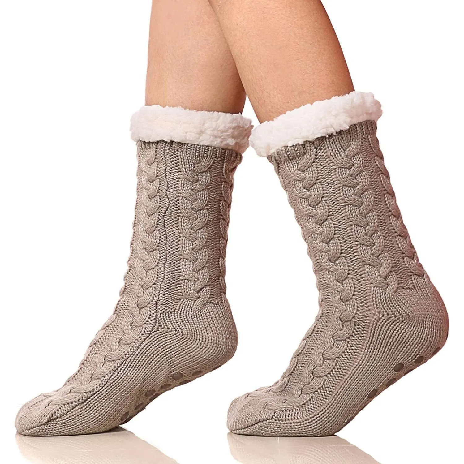 Sherpa Lined Slipper Socks