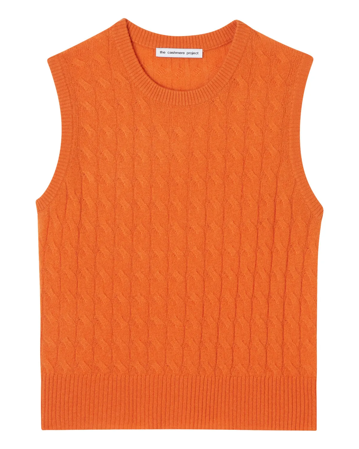 Sleeveless Cable Vest