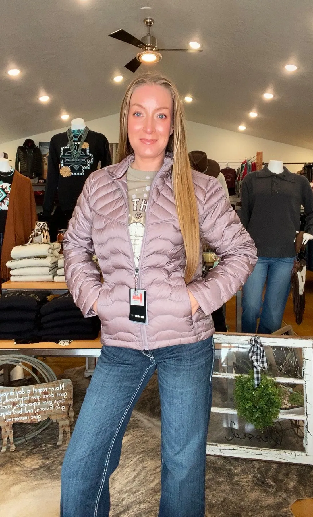 Women's Ideal Down Jacket-Purple Dove