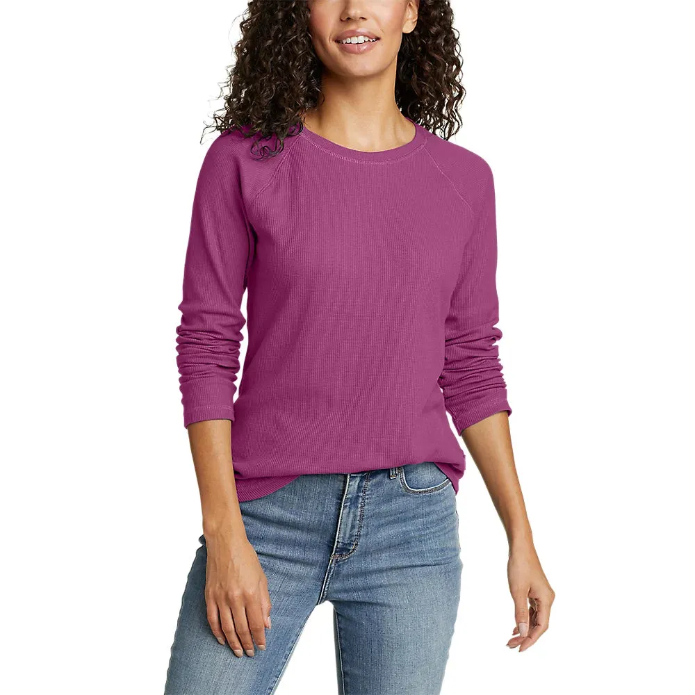 Women's Thermal Raglan Long-Sleeve Crew
