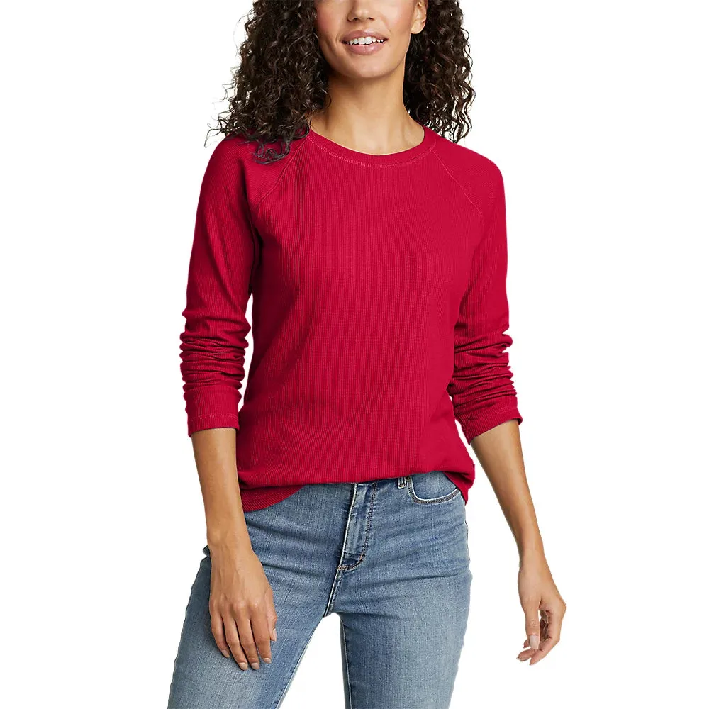 Women's Thermal Raglan Long-Sleeve Crew