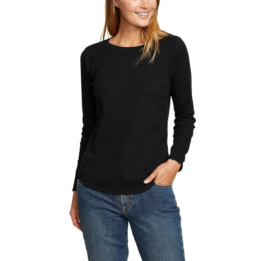 Women's Thermal Raglan Long-Sleeve Crew