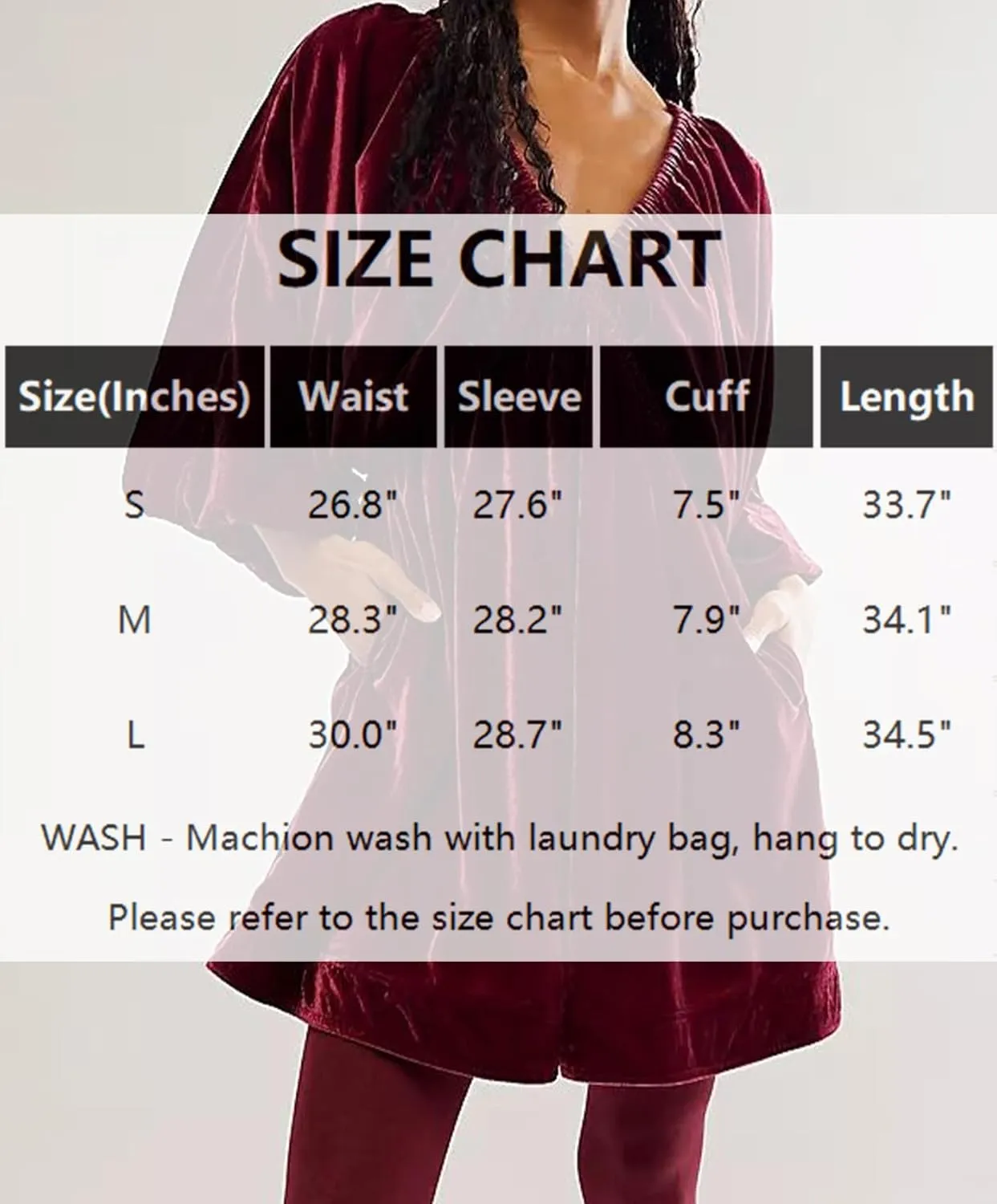 Womens Velvet Mini Dress Deep V Neck Puff Sleeve Elastic High Waist A-Line Swing Short Dress